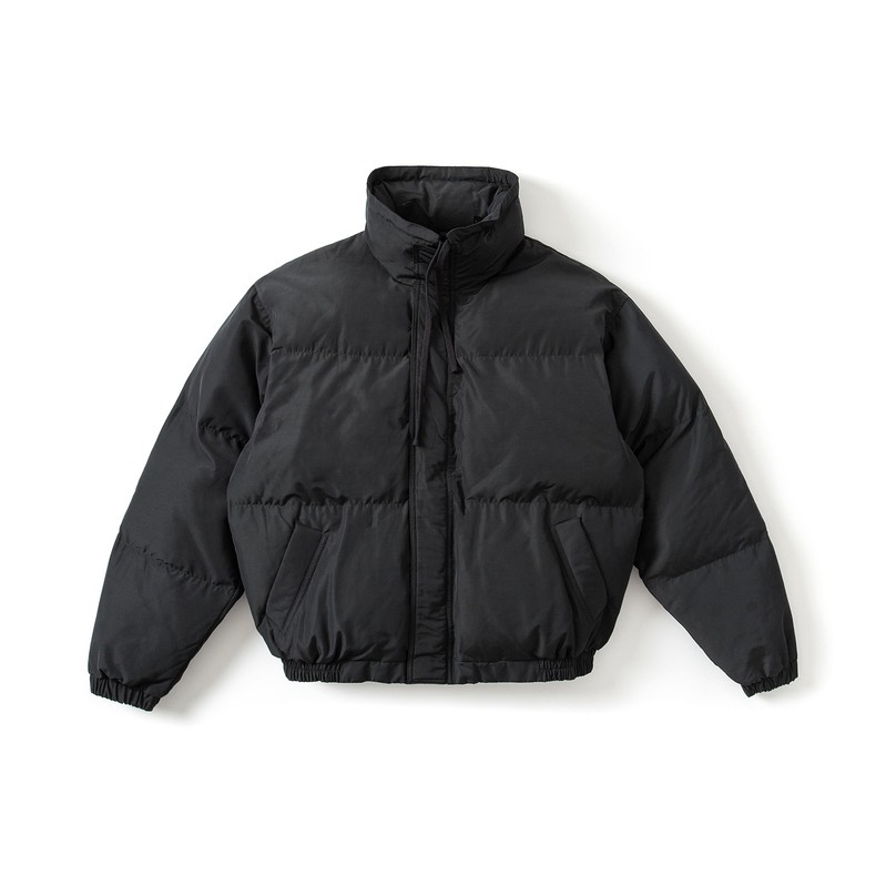 Productos originales de gama alta Essentials ropa de algodón acolchado cremallera collar de pie marca de moda Niebla High Street ropa de algodón acolchado Super gruesa Super caliente