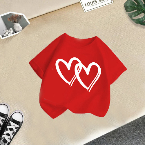 2024 summer new foreign trade children's clothing children's t-shirt girls short-sleeved girls' clothes fashion tops bottoming shirt trendy