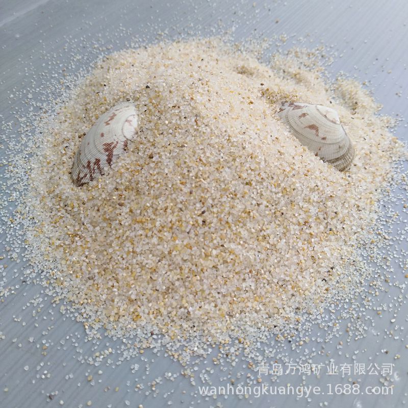 海沙厂家批发儿童圆粒砂石英砂 游乐园沙滩造景沙池跳远沙坑白沙