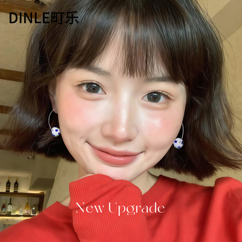 银针几何素圈大耳圈小众个性冷淡风时尚耳环百搭高级感气质耳饰女|undefined