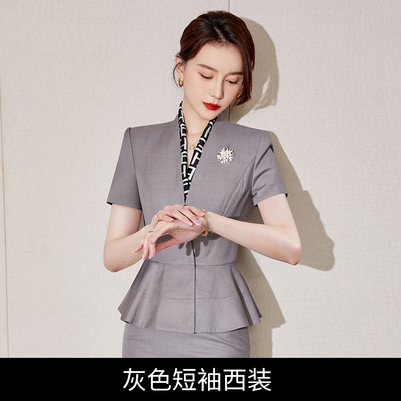 職業スーツ女性高級感グレースーツ工装ファッション気質女神範作業服スーツスーツ正装|undefined