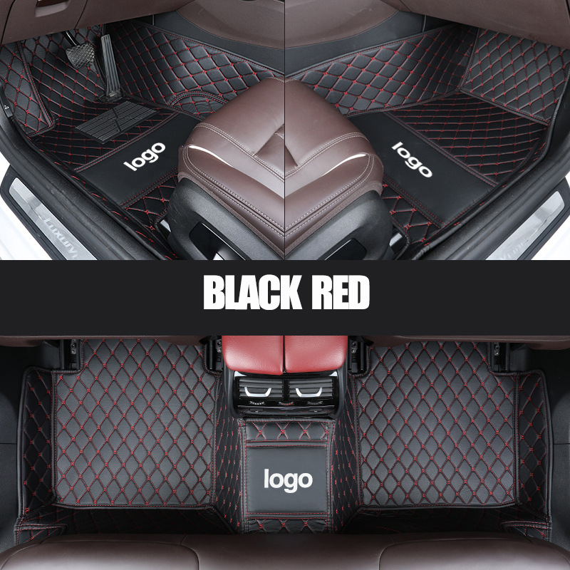 Cross-Border Leather Full-Coverage Car Floor Mats, Wear-Resistant and Easy to Care For, Car Floor Mats from the Source Factory, Dropshipping Available
