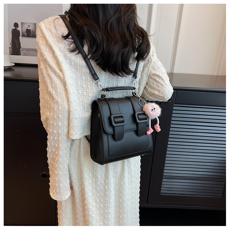 2024 New Women's Backpack Student Handbag Popular Color Contrast Splicing Large Capacity Commuting Outgoing Small Backpack_voghion.com