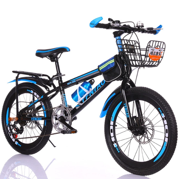 Blue bike shifter (brake handle) disc brake, set, basket