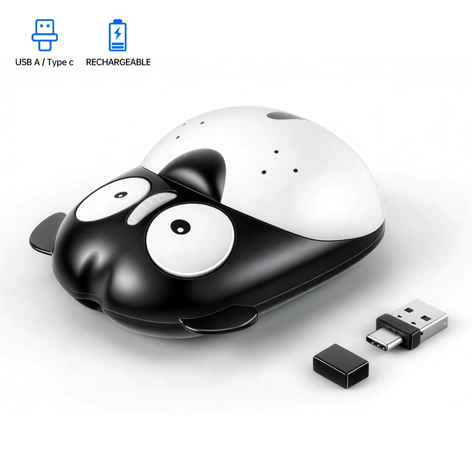 [USB/Type C 无线鼠标 兼容 PC、笔记本、MacBook]