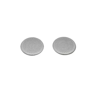 Dongfeng Nano 01 Audio Speaker Cover Interior Stainless Steel Decorative Film Interior Air Vent Dust Cover (Car interior film) - two-pieces-of-silver-front-pillar-horn-covers
