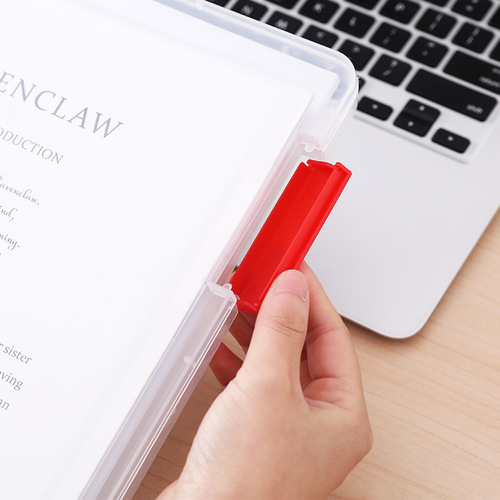 A4 thickened plastic file box file storage box plastic buckle file box office information classification storage box