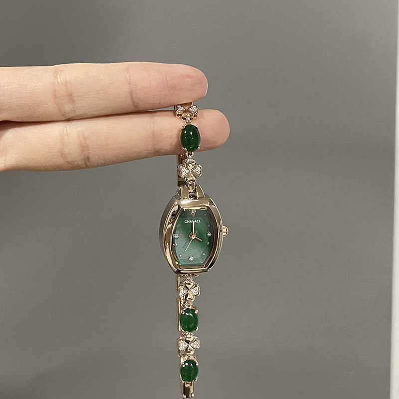 Bracelet Watch Women's Chalcedony Jewelry Fashion Watch Live Broadcast Hot Selling Bracelet Wholesale Waterproof Women's Watch Inlaid Quartz Watch