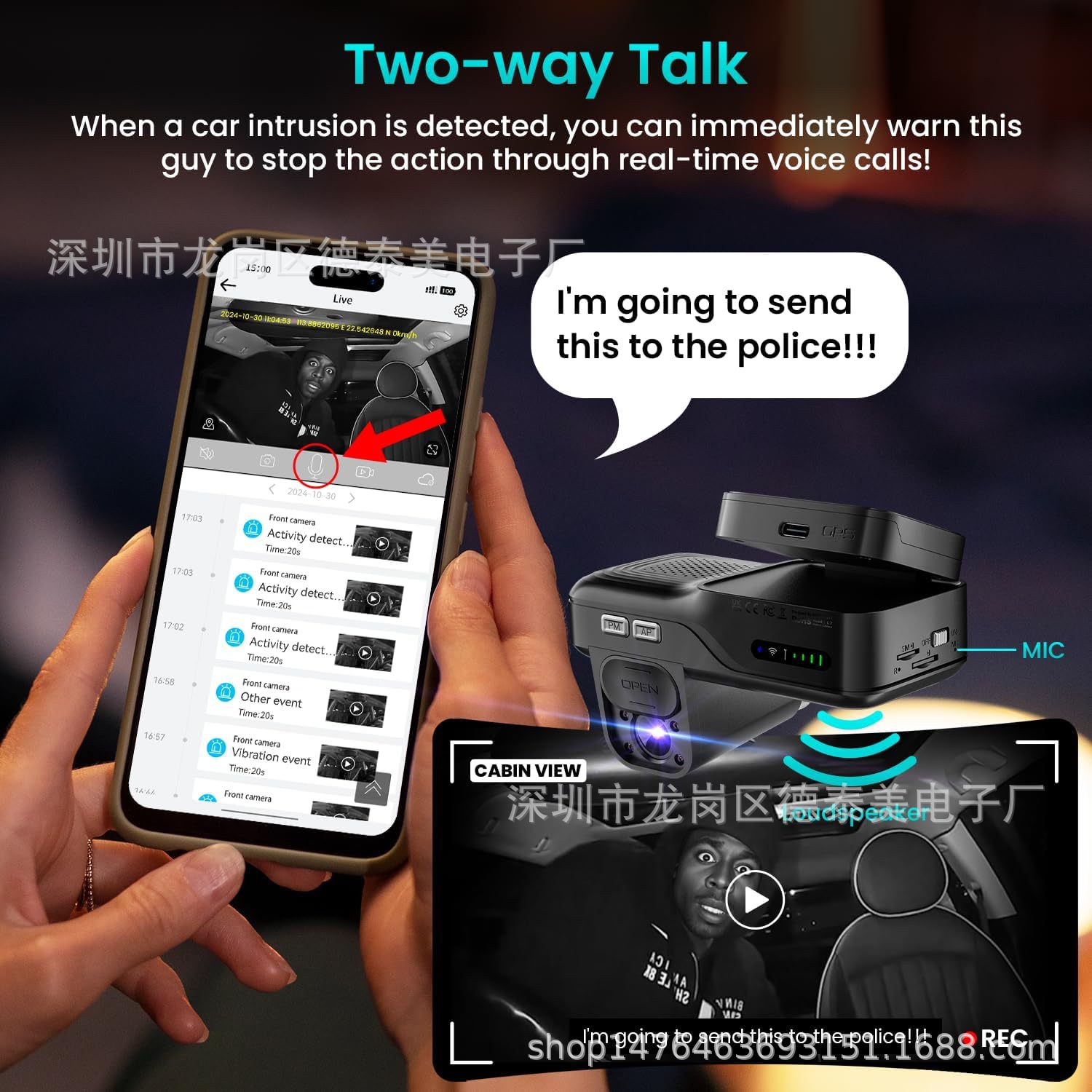 4G Dash Cam Remote Real-Time Monitoring Front and Rear Dual Radar Detection