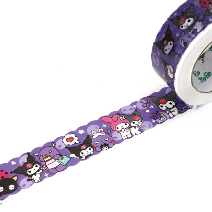 Thankyou cinta adhesiva de embalaje rosa, sello de red, cinta de sellado, cinta de impresión de dibujos animados, fabricante al por mayor