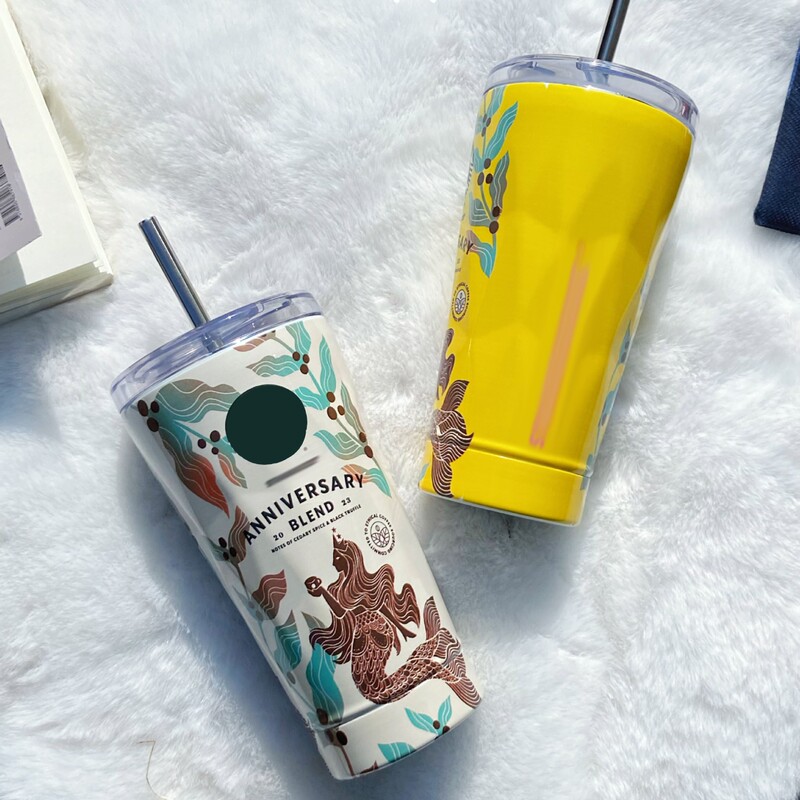 Star Daddy Gold-Plated Mermaid Straw Cup 304 Stainless Steel Office Water Cup High-Value Goddess Cup Star Daddy Gold-Plated Mermaid Straw Cup 304 Stainless Steel Office Water Cup High-Value Goddess Cup