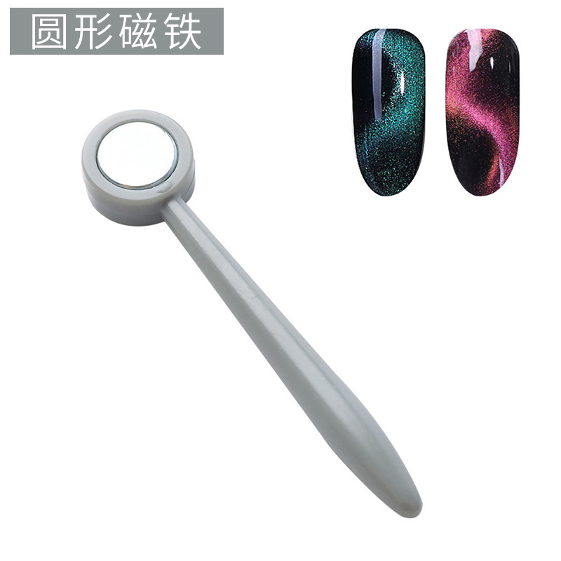Piedra de absorción de hierro de manicura para usar a mano herramienta de pegamento de nail gran tamaño pequeño para engrosar imán especial de absorción de ojos de gato