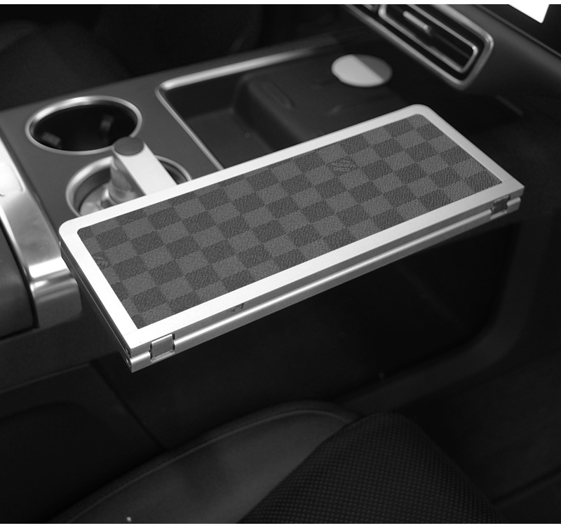 Ideal for Use in Cars Like Weilai, Xiaopeng, and Xiaomi, Floating Small Table Tray, Dining Tray, Small Round Table, Tea Tray, Office Computer Desk