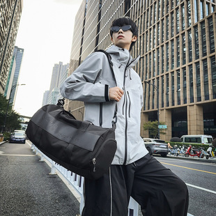 Cross-Border Customized Fitness Bag for Men and Women, Large Capacity, Lightweight Business Trip Portable Yoga Bag, Swimming Storage Sports Travel Bag