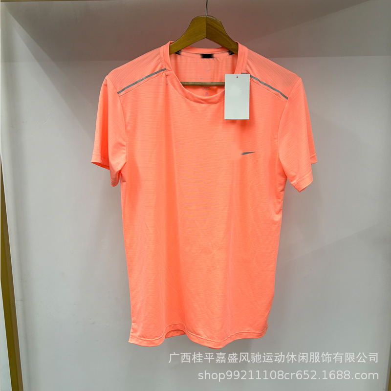 外贸批发体育生训练速干田径训练服跑步运动服短袖运动反光运水晶|undefined
