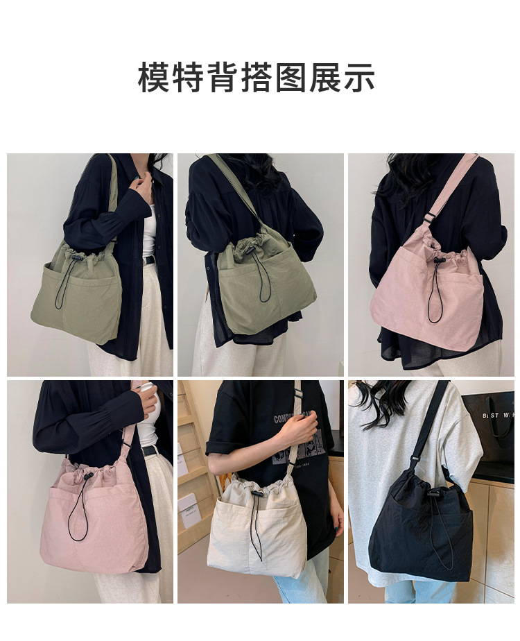 A stylish single-shoulder crossbody bag for 2024, a large-capacity casual commuting bag for classes, and a beautiful and fashionable underarm bag for women undefined