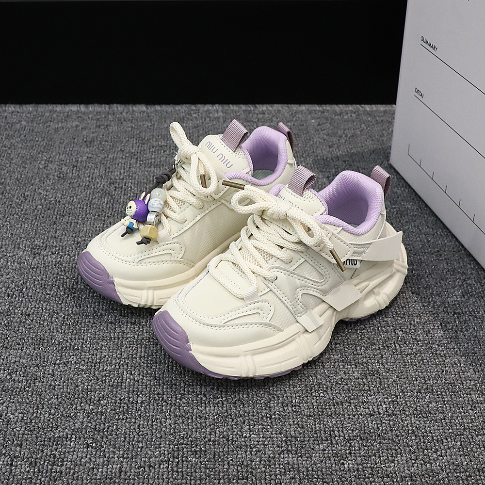 Zapatos deportivos de moda para niños zapatos de carreras diarios versátiles zapatos blancos de primavera nuevos zapatos de moda para papá 5344