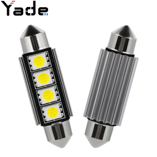 Car led roof light double pointed 5050 4SMD 41mm reading light decoding stepless license plate light trunk light