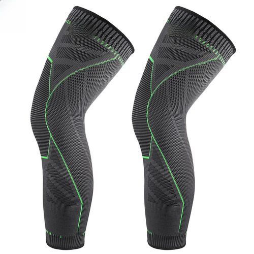 Manufacturer sports extended leg long knee pads running cycling basketball knee pads anti-slip breathable knee pads nylon 3D pressure