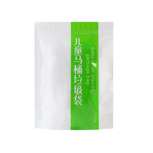 Baby toilet garbage bag enlarged and thickened disposable children's toilet cleaning bag baby small toilet bag