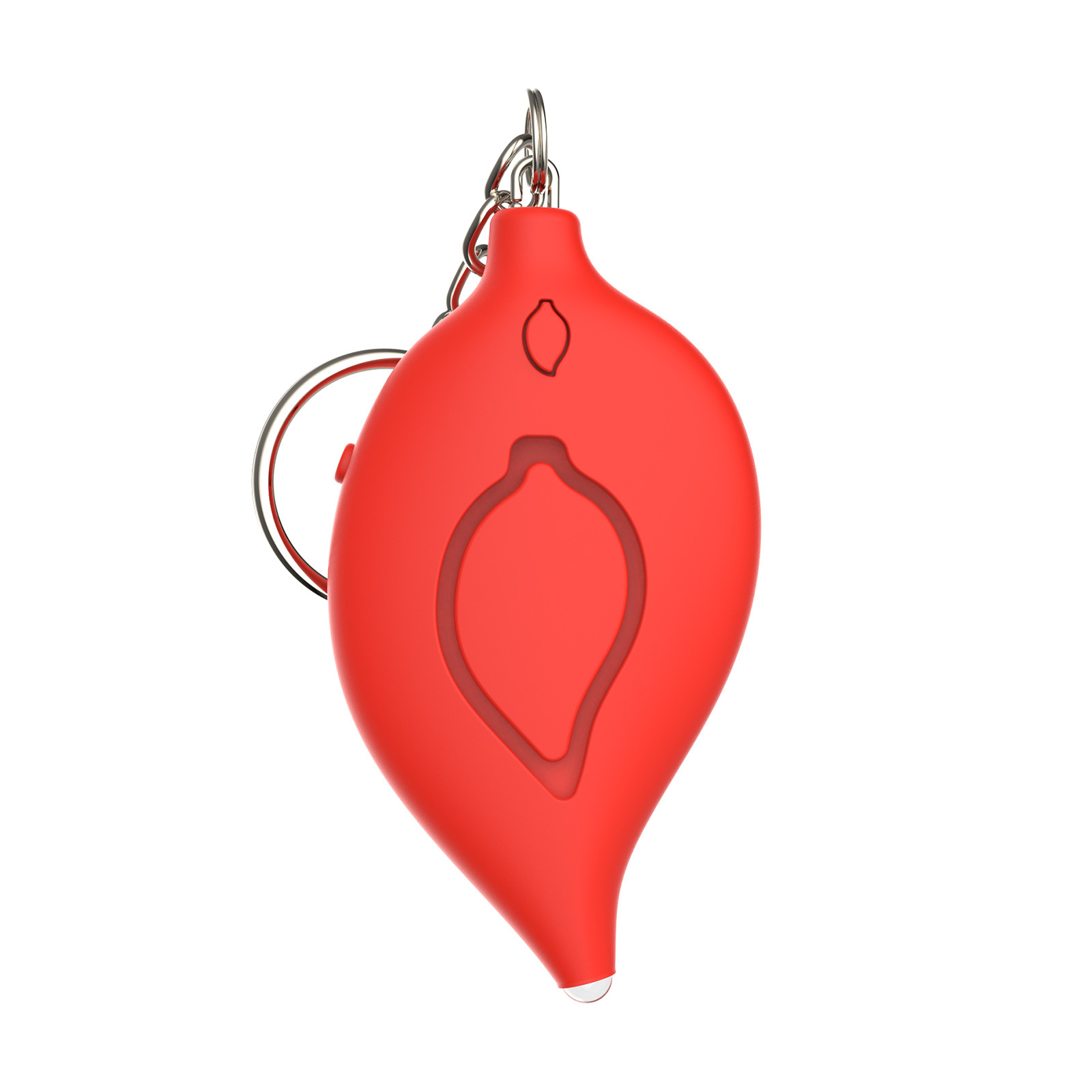 Alarma Personal Antilobo Forma de Hoja, Luz LED, 130 dB, para Autodefensa