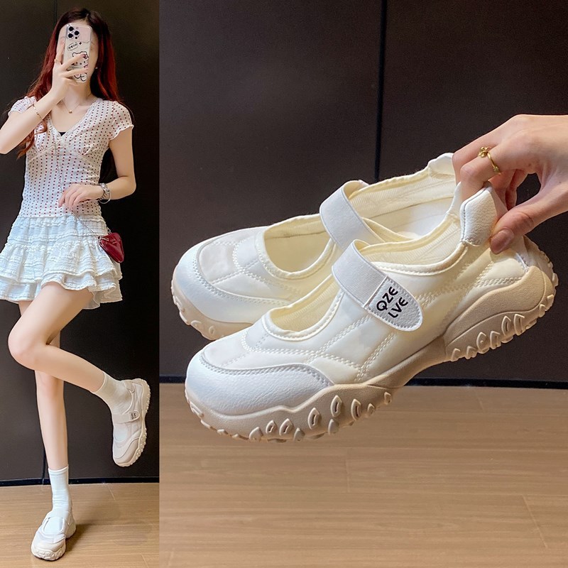 2025 ホワイトシューズ女性の夏の新韓国語版 ins 女子学生カジュアルスポーツ多用途スニーカーストリート撮影 XQK07|undefined