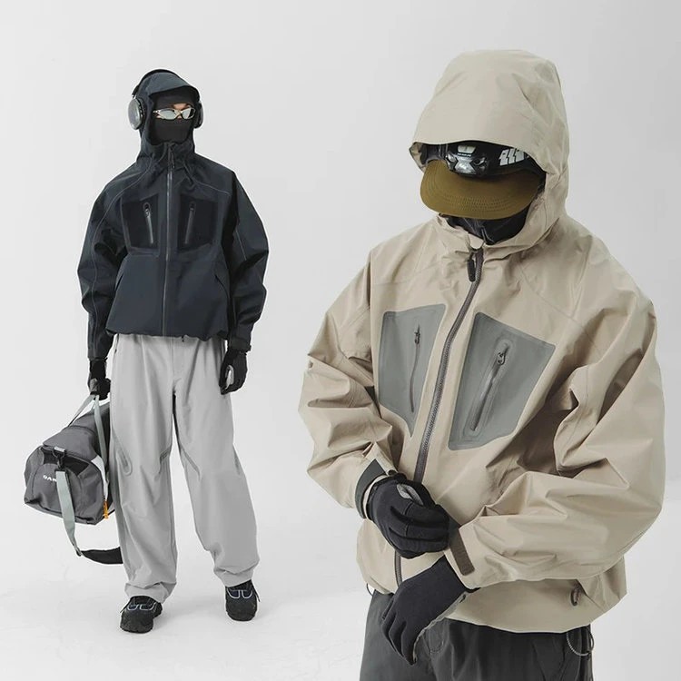 Pájaro con Lt de cáscara dura ropa de asalto de color blanco para mujeres bolsillo impermeable viaje al aire libre ropa de asalto deportiva