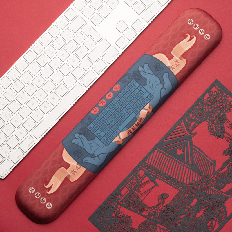 44CM hand rest, Chinese style, memory foam keyboard, hand rest, mouse pad, trendy palm rest, wrist rest, office wrist mat