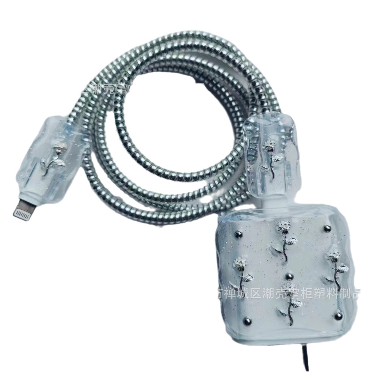 Nuevo caso de cable de datos Apple 13 caso de cargador iPhone 15 PRO 20w cargador ins oro