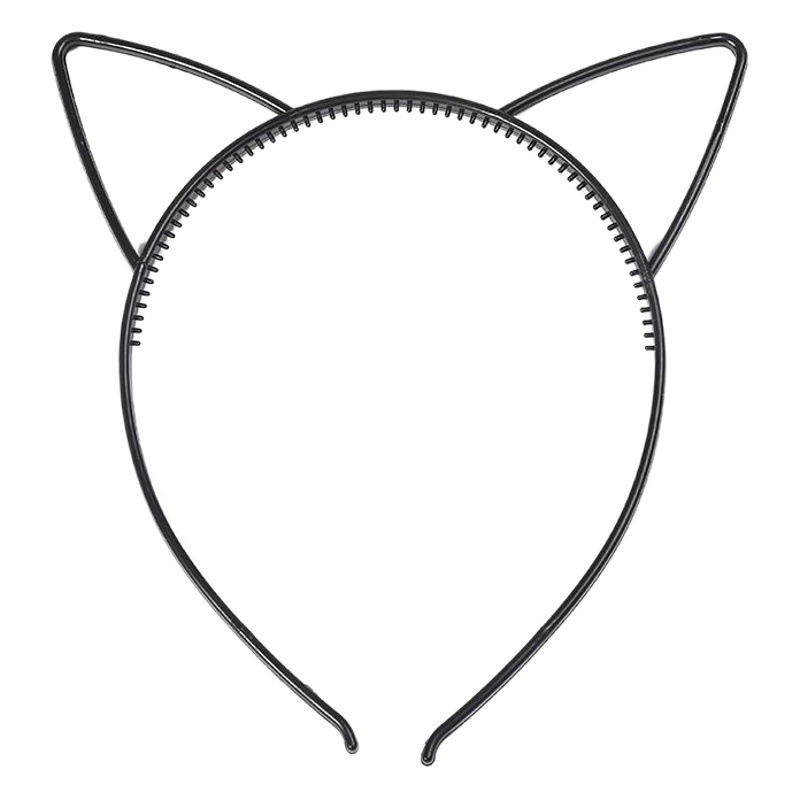 Пластиковый котенок уха оголовье детей милый котенок носить оголовье с зубами сплошной цвет оголовье завод выход