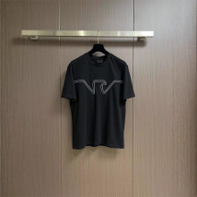 欧美大牌风 2025fw贴布刺绣绣徽标字母圆领短袖T恤 ez短T 代发货