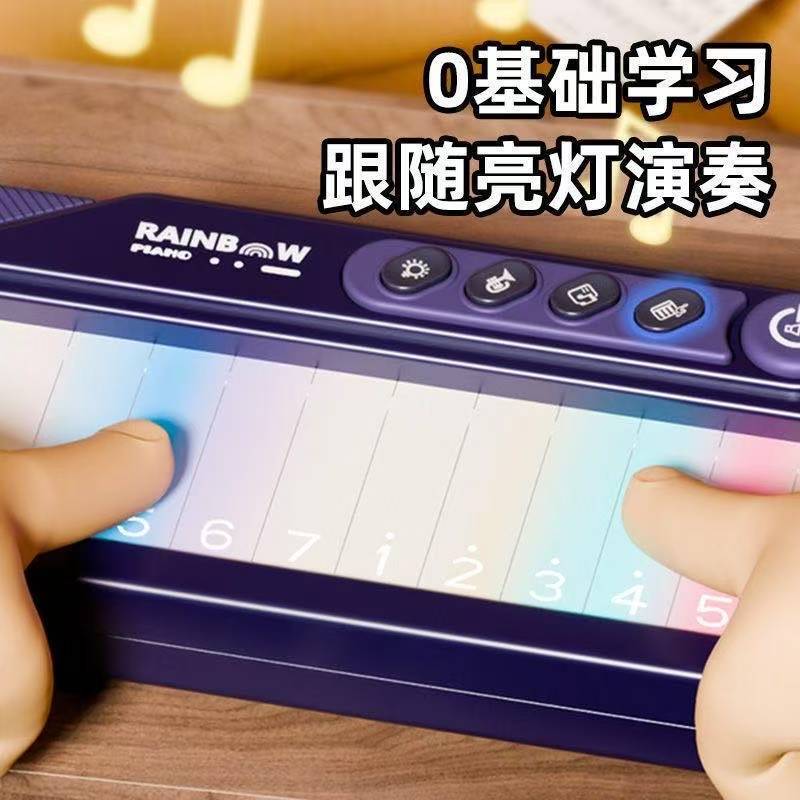 新款儿童彩屏触摸电子琴玩具早教乐器入门初学钢琴玩具跨境玩具|undefined