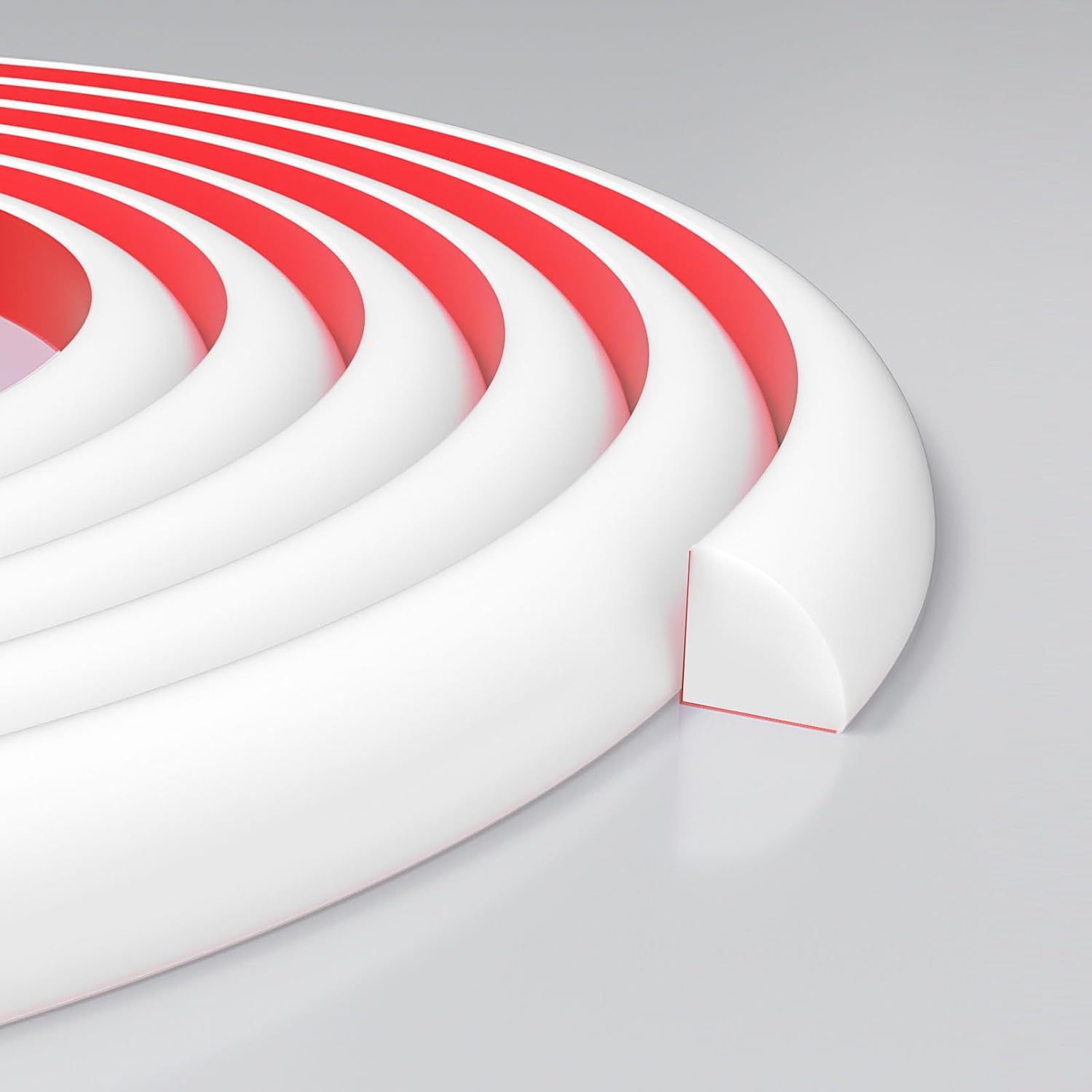 扇形台面防水条洗手台边淋浴硅胶自粘踢脚线保护条墙角美缝装饰条