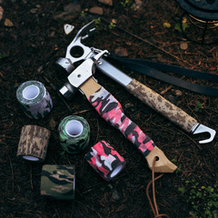 Outdoor camouflage adhesive elastic multi-functional non-woven travel tape expandable protective mask tape strip