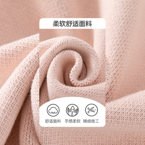 Strawberry Small Rabbit Knitted Girl's Sweater 100% Cotton Category A Baby Knitted Sweater Spring and Autumn Season Girl's Base Layer Sweater