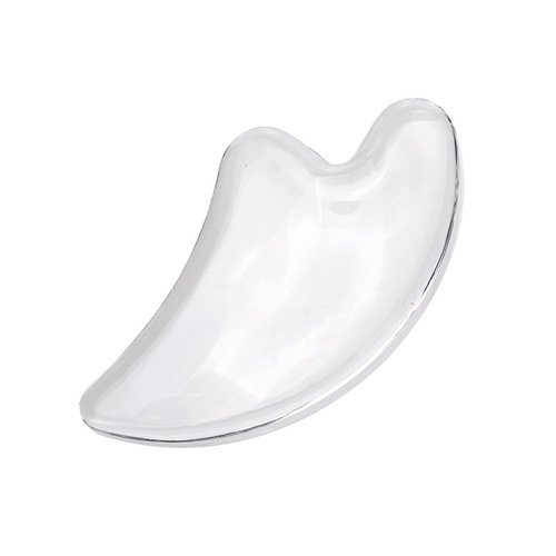 Selected Crystal Gua Sha Massage Board, Transparent Gua Sha Facial Beauty Slimming Device, Crystal Massage Board