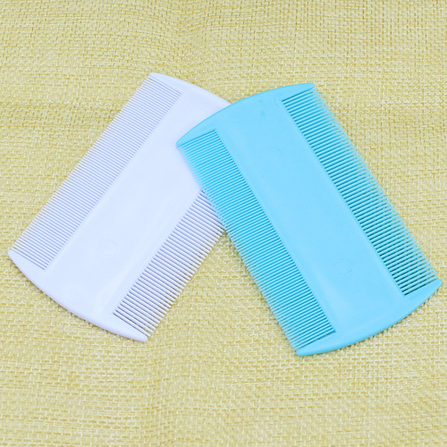 Wholesale double-sided plastic flea grate comb, pet comb double row fine tooth comb, cat and dog comb shell, dog supplies