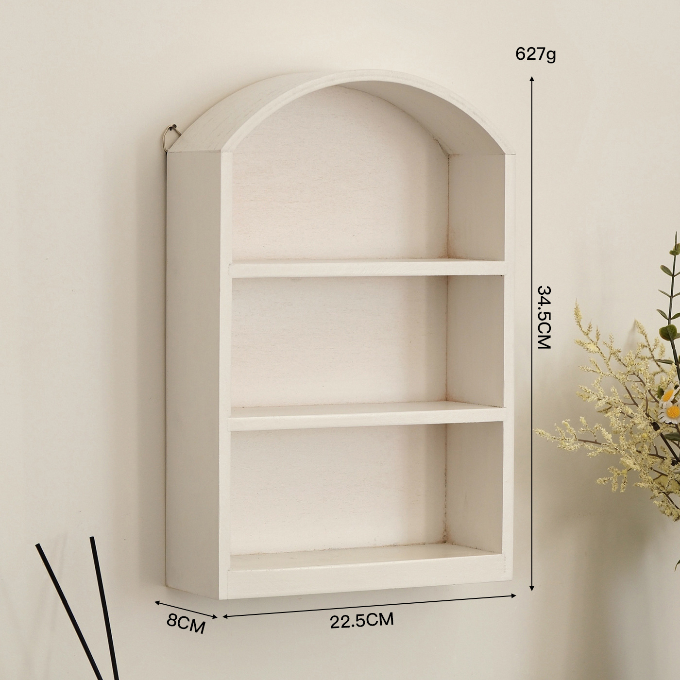 Type C: white dome three-layer storage rack