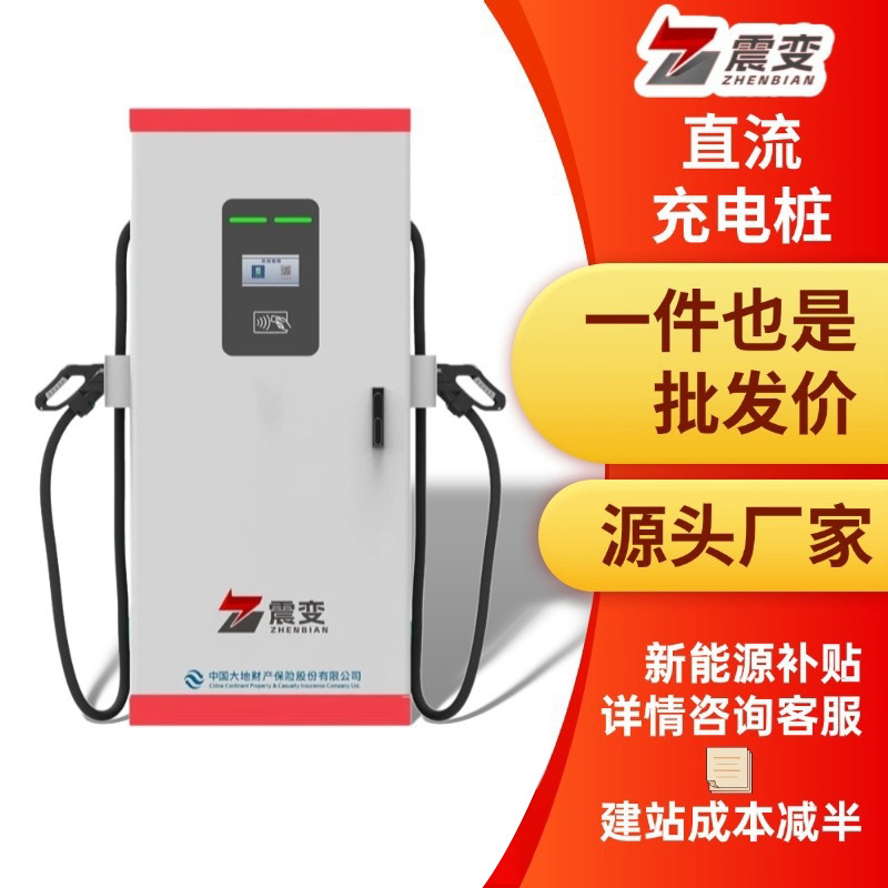 新能源电动车充电桩60—80KW单双枪直流家用商用扫码刷卡安全防护