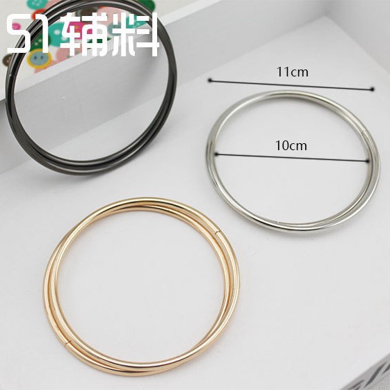 Asa Metálica en Forma de D para Bolsos de Metal para Accesorios de Equipaje