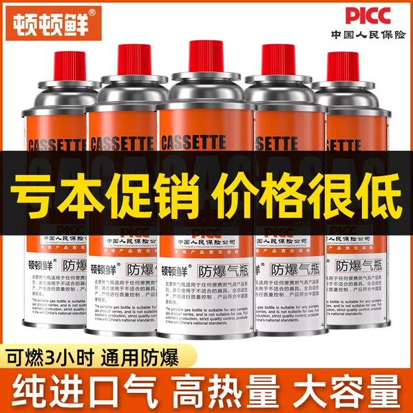Camping Cassette Stove Small Gas Tank Gas Flame Gun Outdoor Gas Stove Butane Liquefied Explosion-Proof Gas Bottle Portable