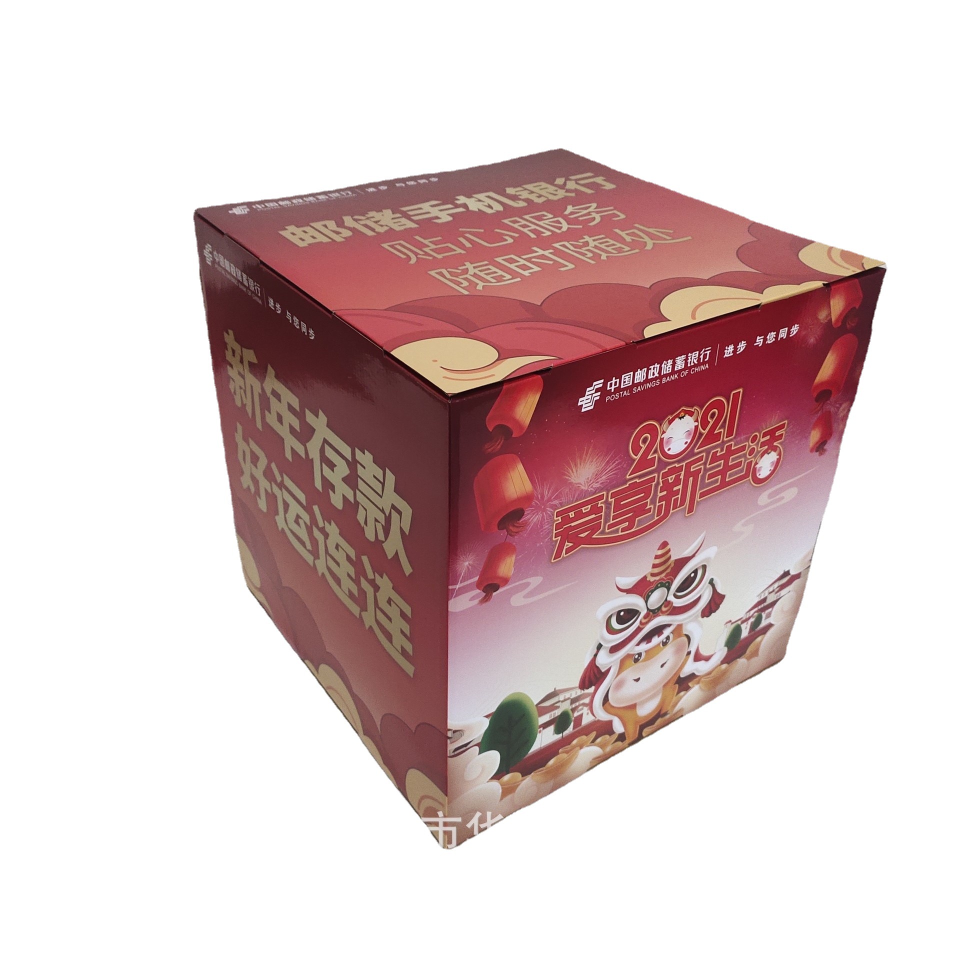 主推 门店纸堆头 手机堆头 广告堆头 瓦楞纸覆膜堆头 40X40X40CM