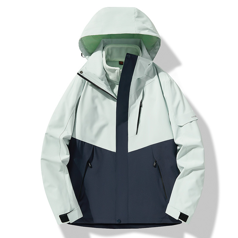 Trajes de asalto para hombres y mujeres 3 - en - 1 a prueba de salpicaduras 2025 nuevo tipo de chaqueta de terciopelo desmontable al aire libre abrigo de montaña