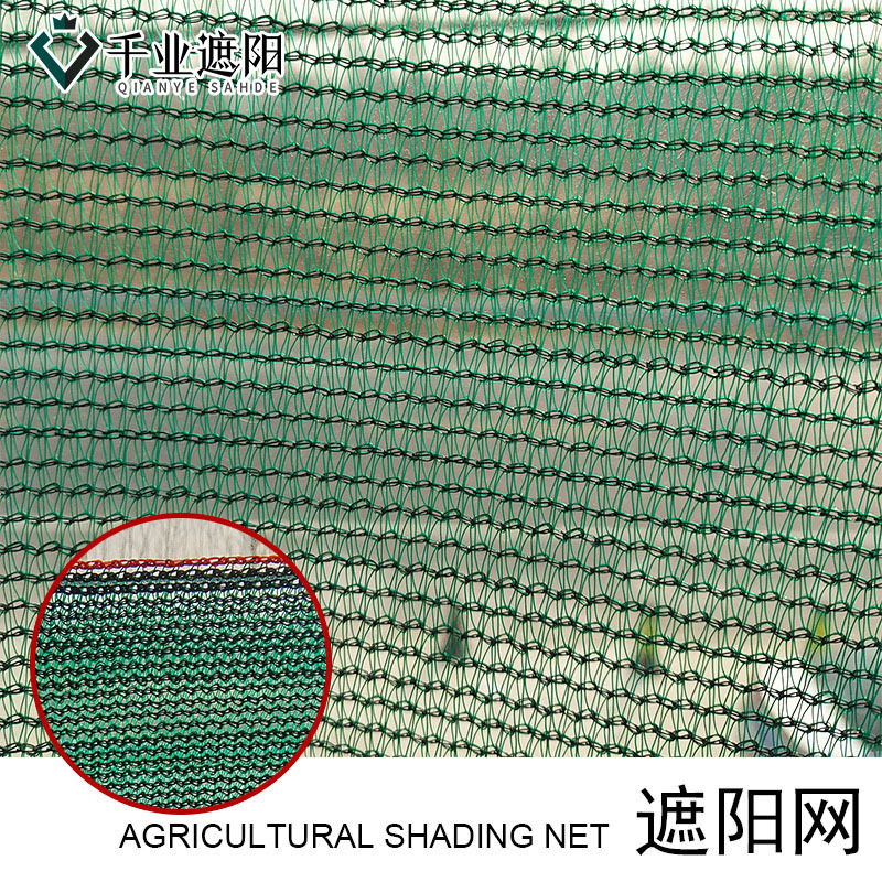 HDPE绿色圆丝遮阳网农用6针绿色抗老化遮阳网墨绿色安全网防护网