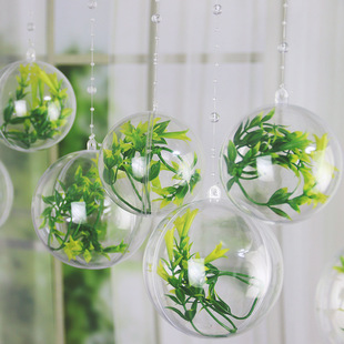 Spring and Summer Shopping Mall Store Atmosphere Decoration Ball Window Hangings Kindergarten Environmental Creation Layout Creative Artificial Green Plant Pendants