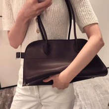 肯豆同款THE ROW 真皮托特包2025秋冬极简包包大容量女通勤手提包