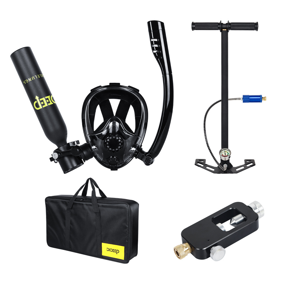 DIDEEP0.5LPlus nueva máscara de buceo, botella de oxígeno, respiración submarina, equipo de buceo, tanque de oxígeno de respiración