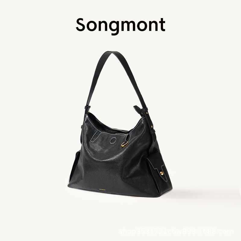 现货 Songmont山下有松hobo斜挎包循迹系列植鞣牛皮单肩斜挎包|undefined