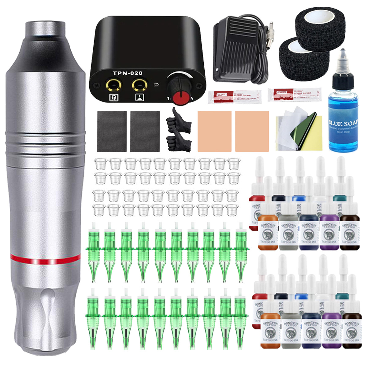 실버 문신 기계