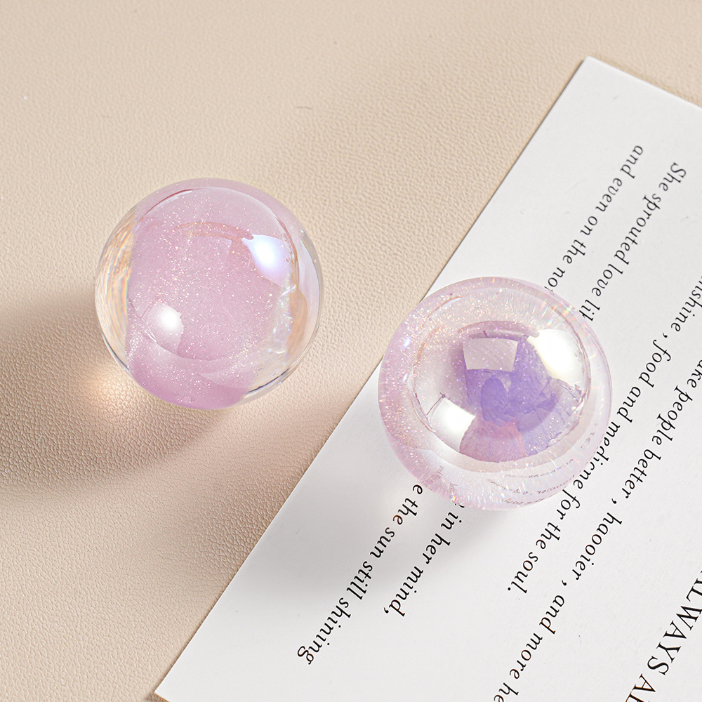 25MM Dadi Thunder Cuentas colgantes de un solo orificio Colgante de bricolaje Cadena de teléfono móvil Accesorios de joyería Caramelo Cuentas parpadeantes Lote disperso